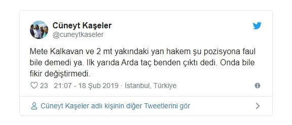 Maça Mete Kalkavan damgası!