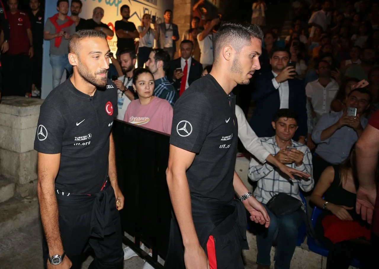 Harbiye'de milli takım coşkusu!