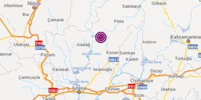 Adana'da korkutan deprem!