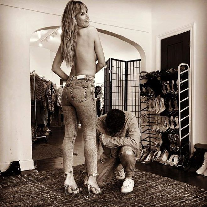 Ünlü model yine çırılçıplak poz verdi!