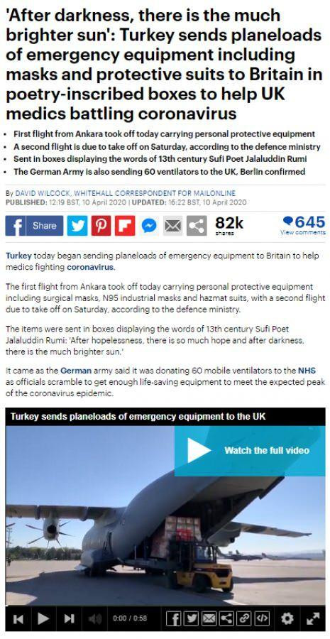 Türkiye'nin yardımları İngiliz medyasının gündeminde