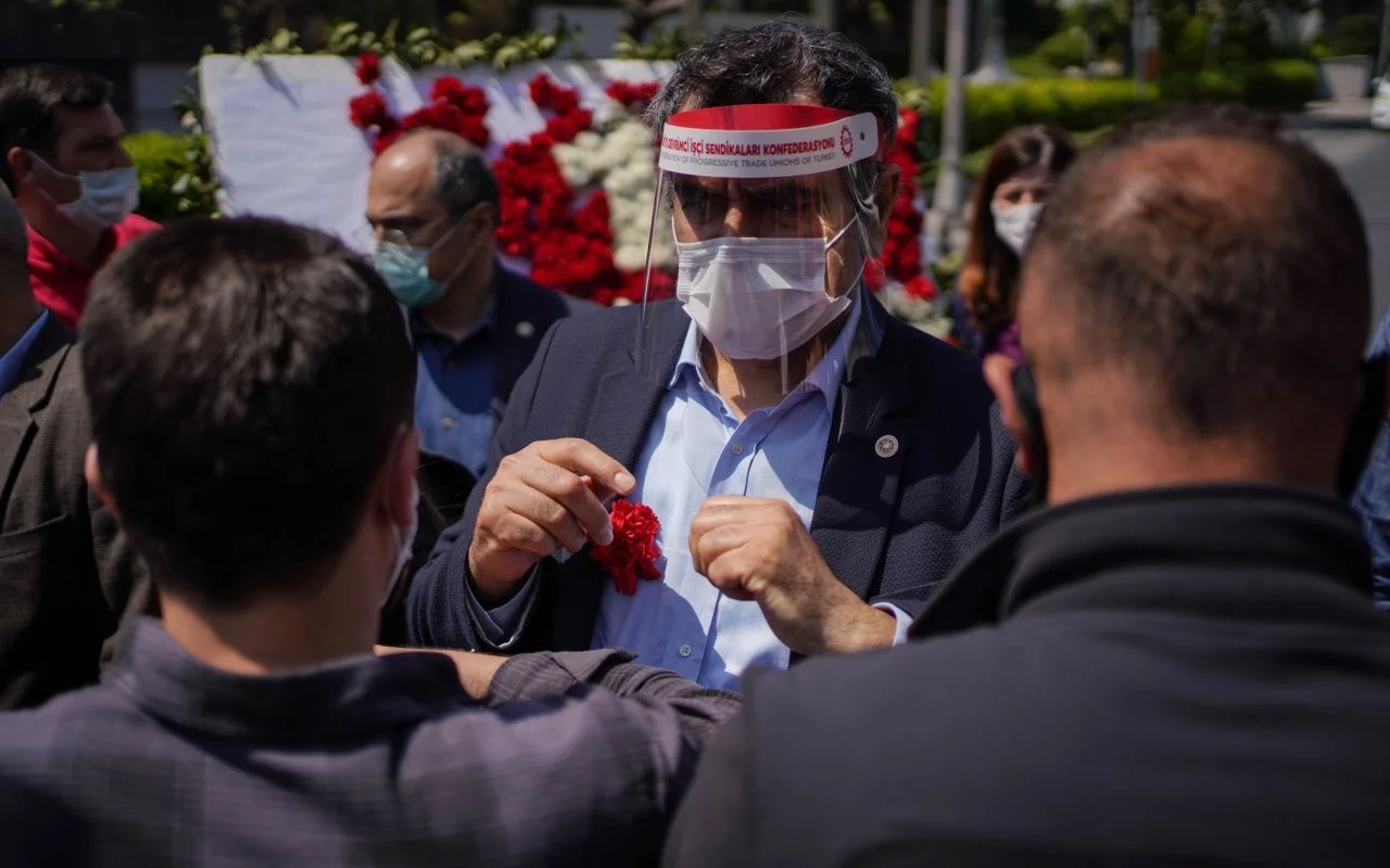 HDP, CHP ve TİP'ten ortak yürüyüş! Sosyal mesafeden eser yok