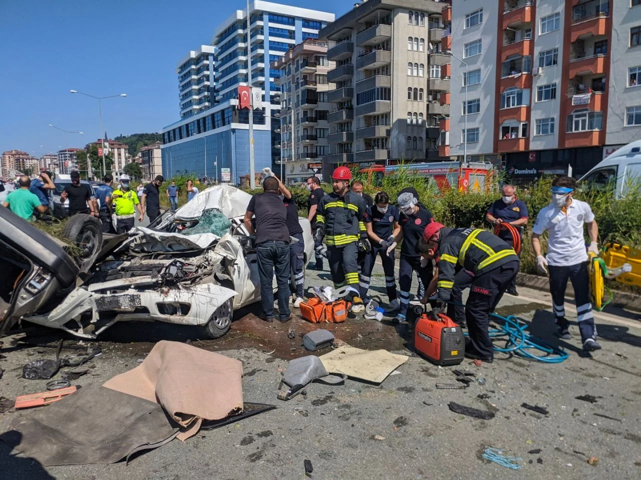 Rize'de feci kaza! Baba ve oğlu can verdi