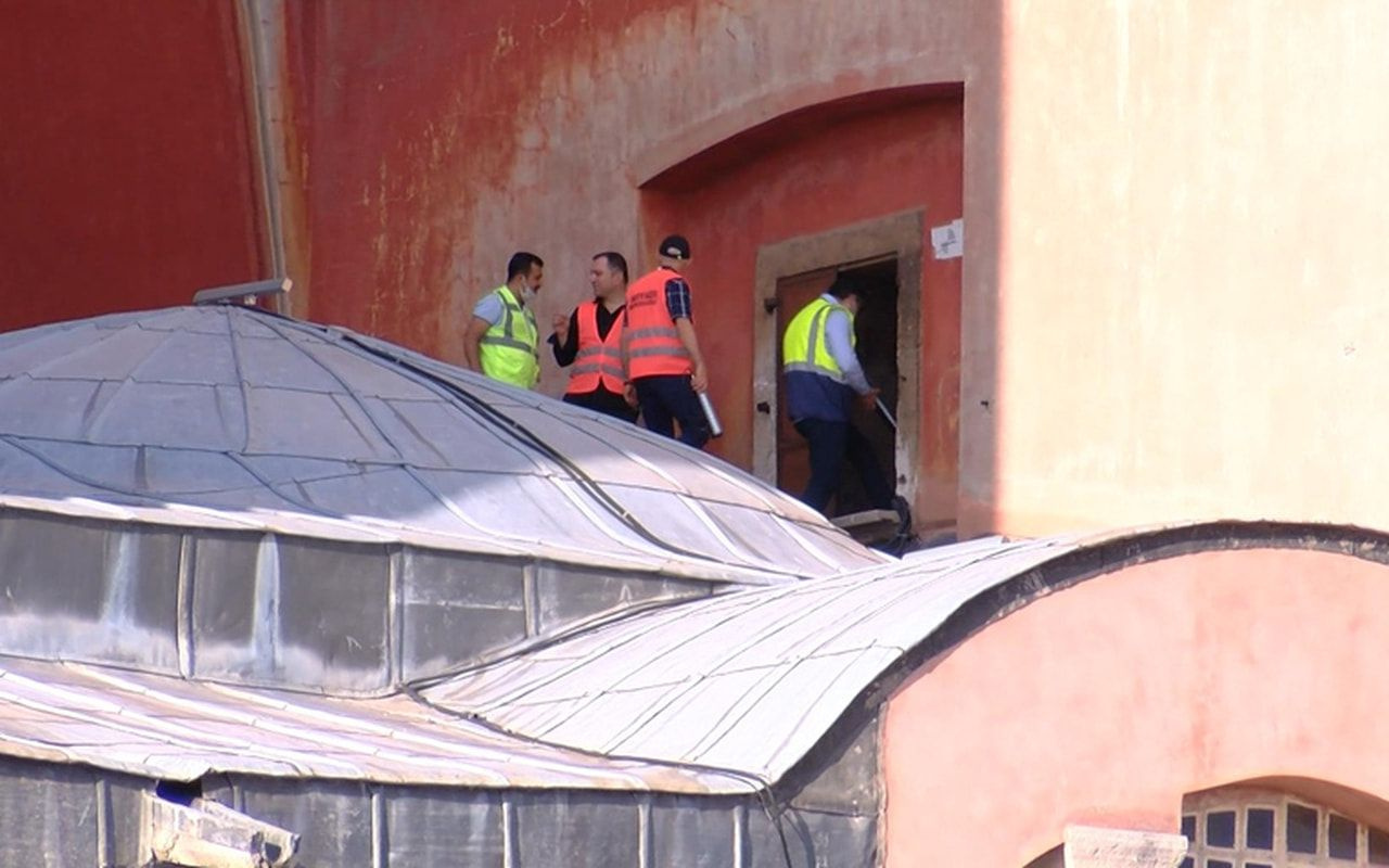 Ayasofya'da çalışmalar hızlandı