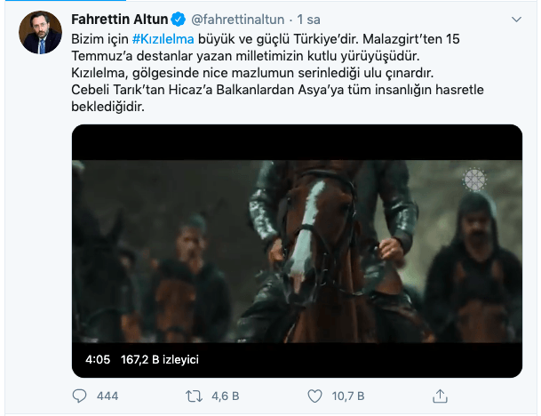 Hedefimiz #Kızılelma marş ileri!