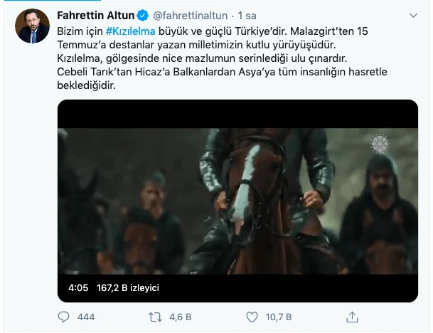 Hedefimiz #Kızılelma marş ileri!
