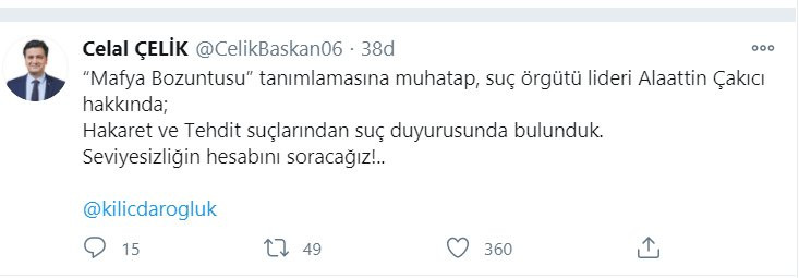 Alaattin Çakıcı'nın Kılıçdaroğlu mektubu! CHP Genel Başkanı Çakıcı'ya ne dedi?