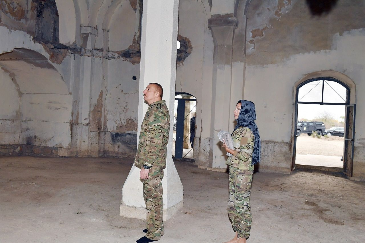 Aliyev çiftinden Ağdam'a ziyaret