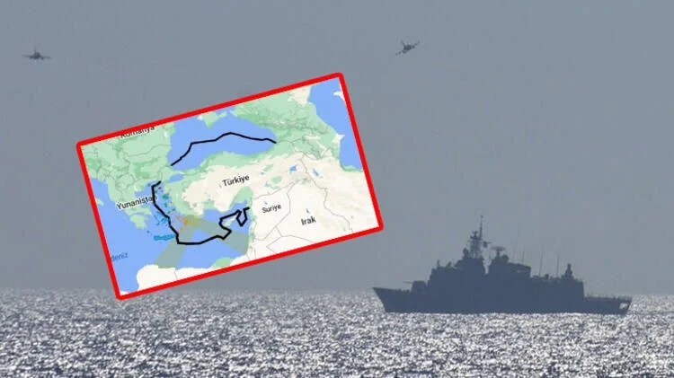 Yunanistan'ı çıldırtan harita