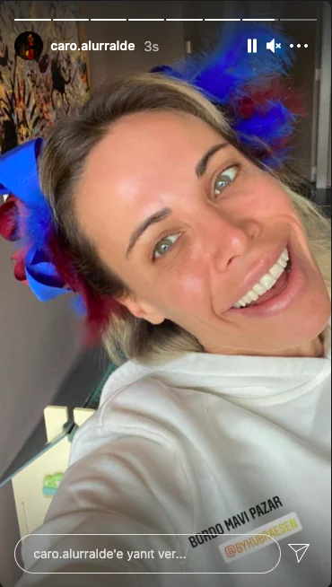 Jose Sosa'nın eşi Carolina Alluralde'den Trabzonspor paylaşımı