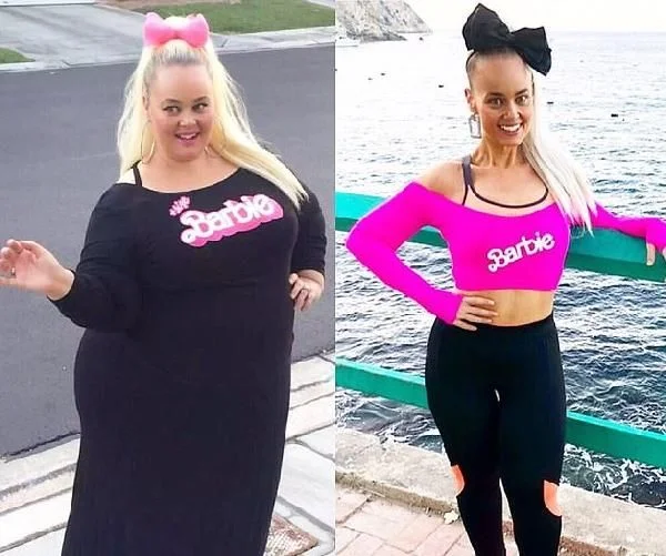 Uçakta tek koltuğa sığmayan sosyal medya fenomeni 90 kilo verdi
