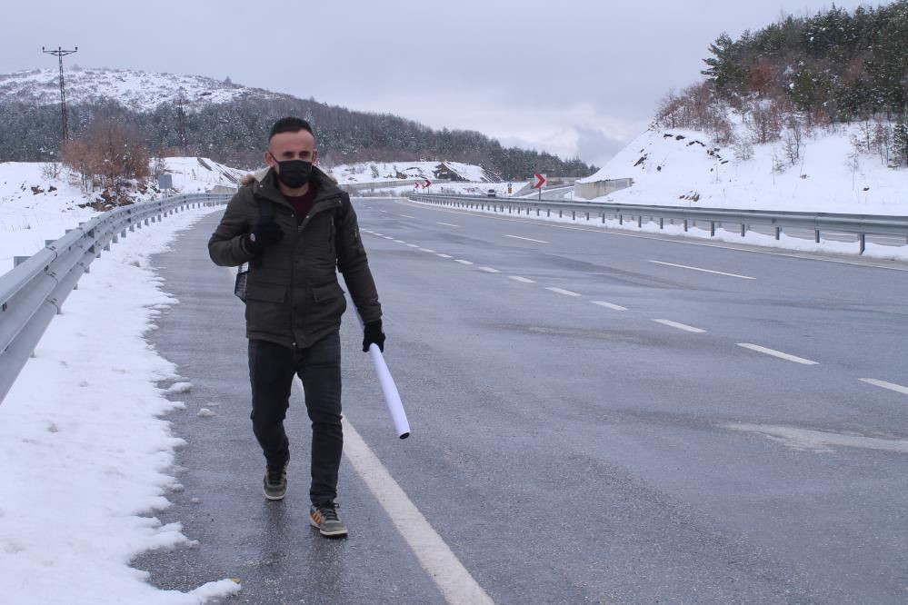 Sadece 1 gün evli kaldığı eşine nafaka ödeyen adam, Kastamonu'dan İstanbul'a yürüyecek!