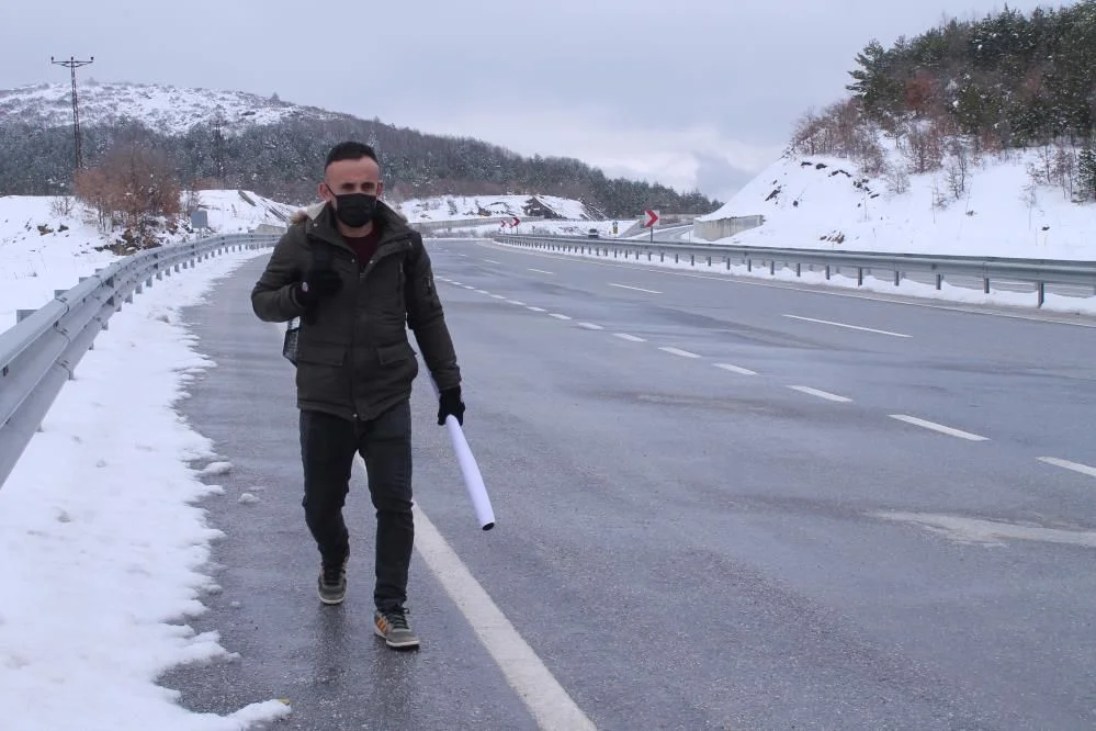Sadece 1 gün evli kaldığı eşine nafaka ödeyen adam, Kastamonu'dan İstanbul'a yürüyecek!