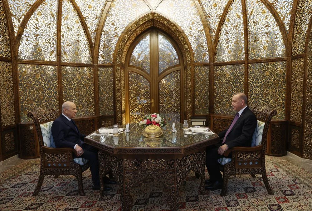 Cumhurbaşkanı Erdoğan ile Devlet Bahçeli iftarda buluştu
