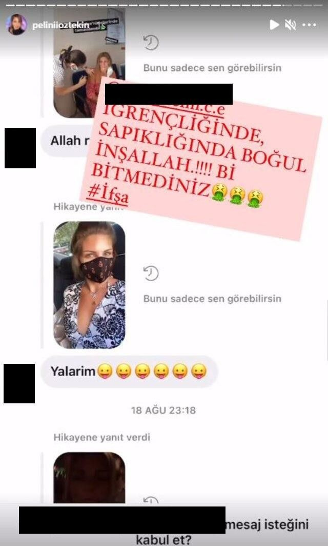 Pelin Öztekin'e iğrenç taciz! Oyuncu sinirlerine hakim olamadı! Mesajları tek tek ifşa etti!