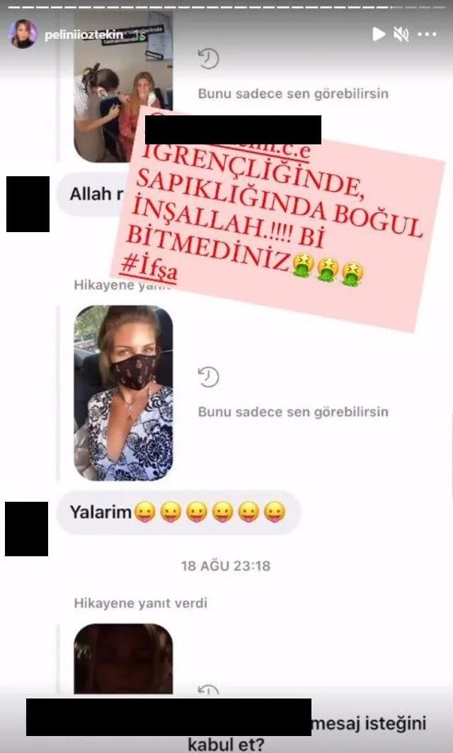 Pelin Öztekin'e iğrenç taciz! Oyuncu sinirlerine hakim olamadı! Mesajları tek tek ifşa etti!