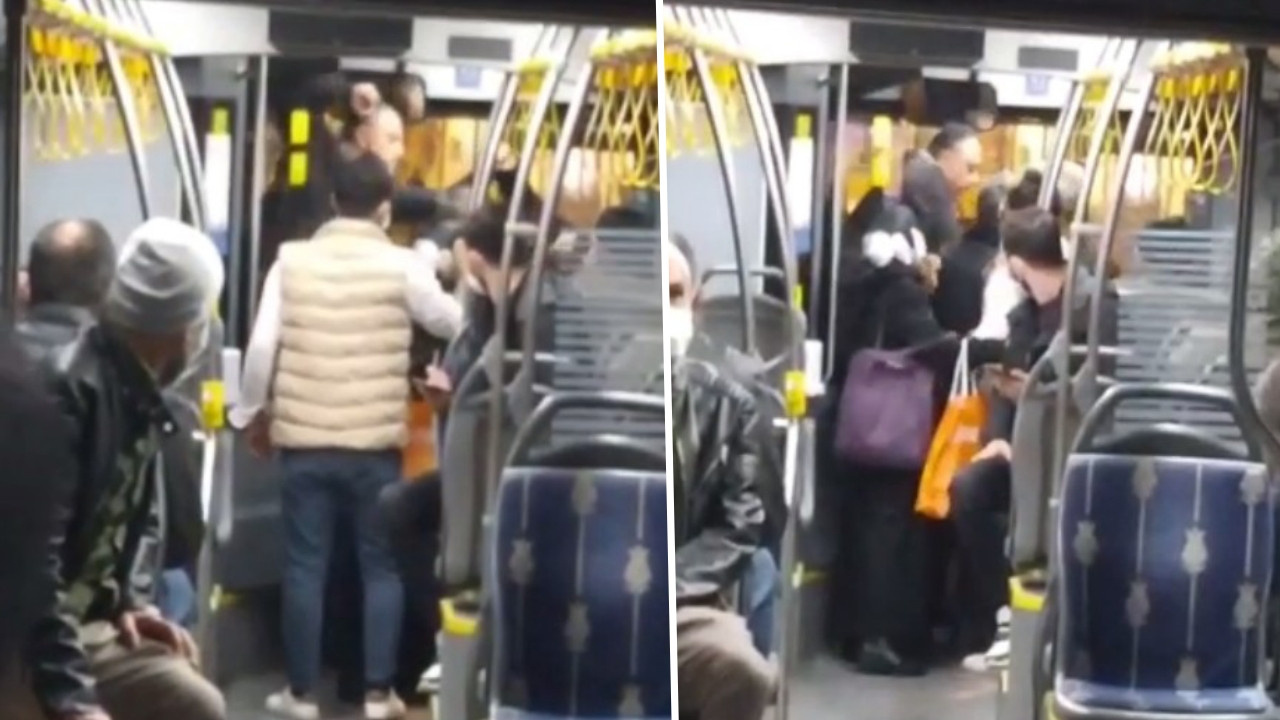 İETT otobüsü şoföründen akılalmaz hareket: Yolcuyu yakasından tutup otobüsten atmaya çalıştı!