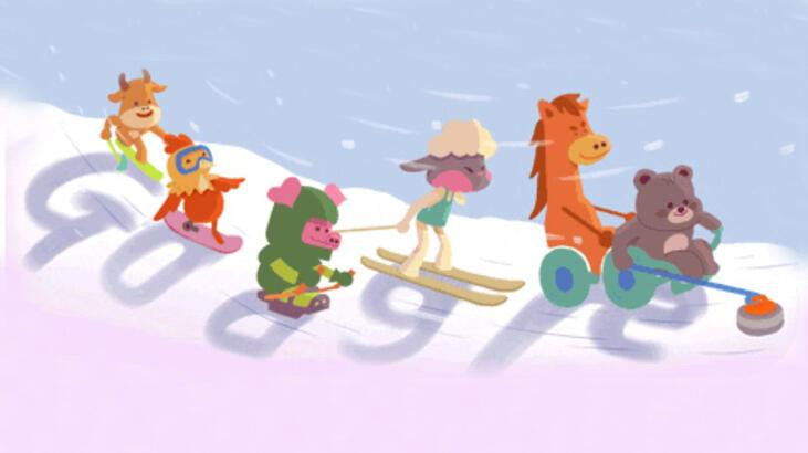 Kış Paralimpik Oyunları Google'a doodle oldu! Kış Olimpiyatları 2022 nerede yapılıyor?