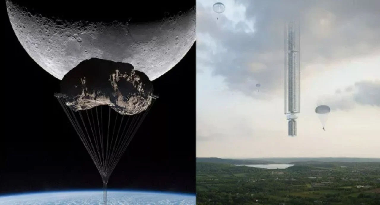 Temeli bir asteroite atılacak bu bina, ters şekilde dünyaya uzanacak!