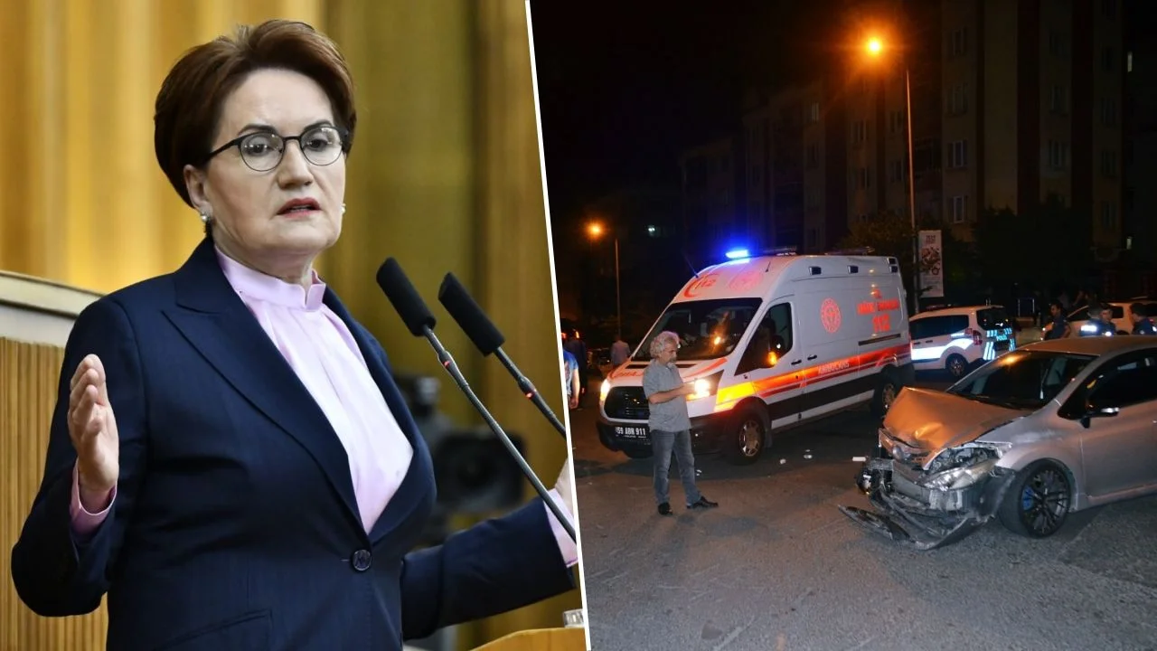 Akşener'in programından dönüyorlardı... İYİ Partilileri taşıyan minibüs devrildi! Yaralı var...