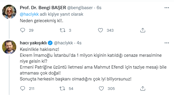Hacı Yakışıklı'dan İmamoğlu'na 'Cenazeye neden katılmadın' sorusu: 'Lafa gelince 16 milyon İstanbullu'nun başkanı' - Resim : 2