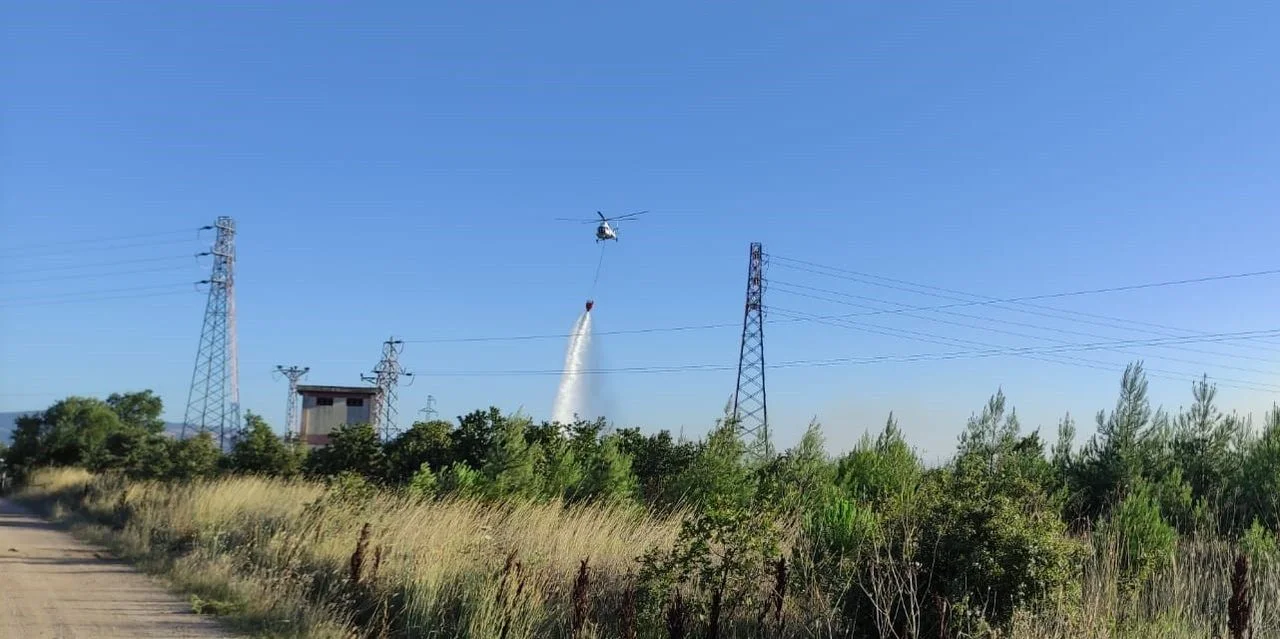 Çanakkale Biga'da orman yangını! Müdahale havadan ve karadan devam ediyor