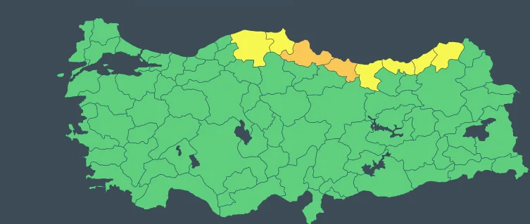 Meteoroloji'den 6 ile 'sarı' 2 ile 'turuncu' kodlu uyarı: Dikkatli ve tedbirli olun!