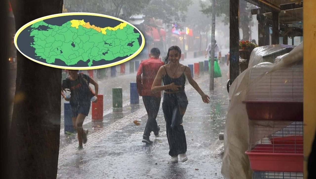 Meteoroloji'den 6 ile 'sarı' 2 ile 'turuncu' kodlu uyarı: Dikkatli ve tedbirli olun!