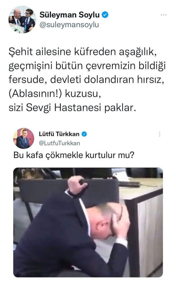 Lütfü Türkkan'ın hadsiz paylaşımına Süleyman Soylu'dan tokat gibi cevap!