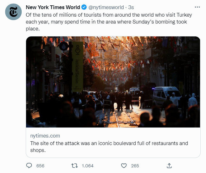 Amerikan gazetesi New York Times'tan algı kokan haber! Patlama haberini böyle servis ettiler
