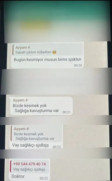 Sahte doktor Ayşe Özkiraz'ın ses kaydı ve yazışmaları ortaya çıktı! 'Bugün kesmiyor musun birini'