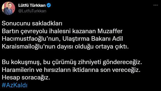 İYİ Parti'li isimden Bakan Karaismailoğlu'na alçak iftira! Avukatı harekete geçti