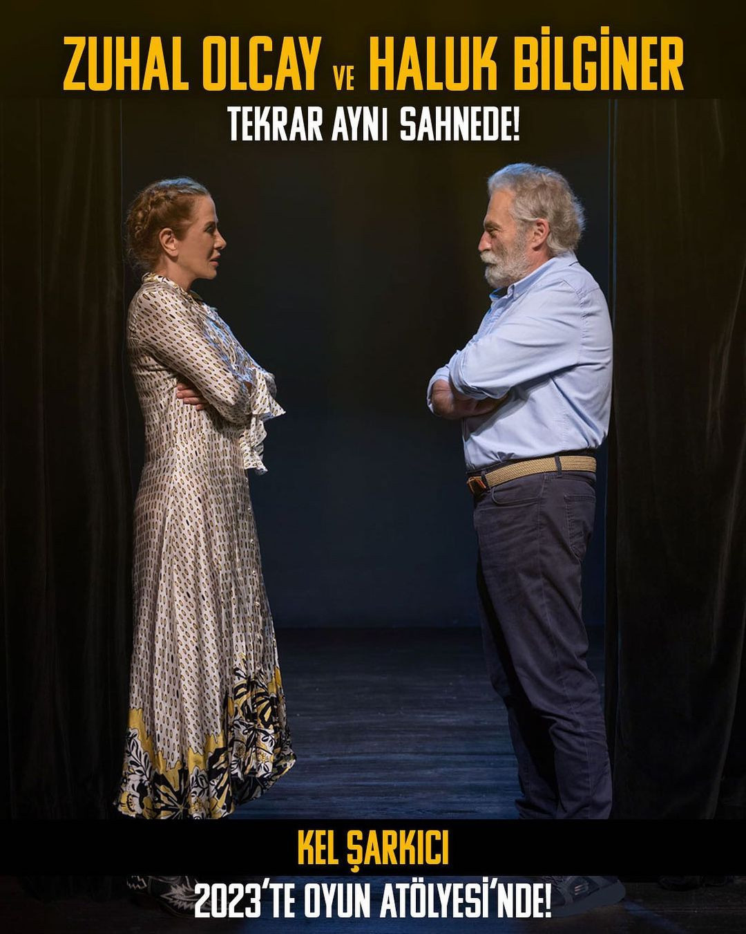 Eski eşler Zuhal Olcay ile Haluk Bilginer yıllar sonra aynı sahnede