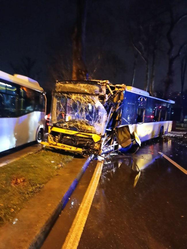 Adeta facia yaşandı! İETT otobüsü ağaca çarptı: Yaralılar var