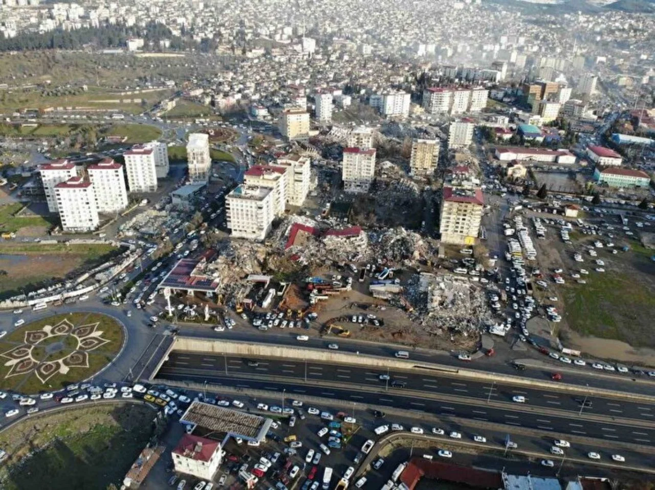 Deprem alanları havadan görüntülendi! Büyük yıkım gözler önüne serildi