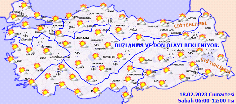 Meteoroloji 'Çığ tehlikesi var' diyerek uyardı! İşte 18 Şubat hava durumu tahminleri