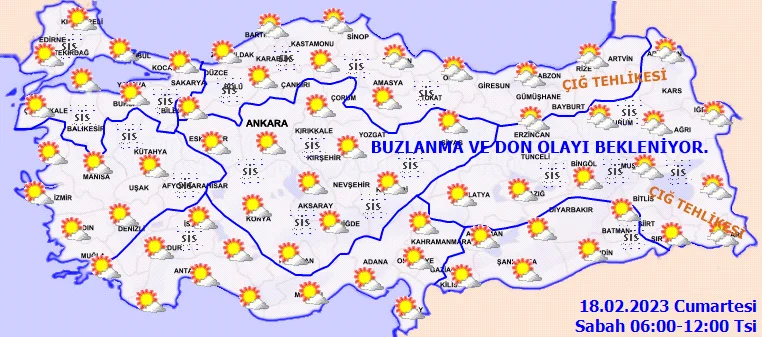 Meteoroloji 'Çığ tehlikesi var' diyerek uyardı! İşte 18 Şubat hava durumu tahminleri