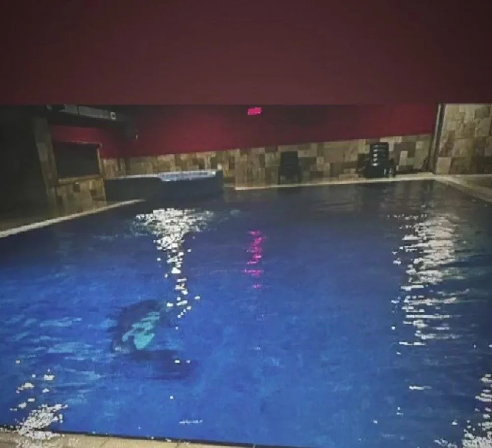 Sitenin altındaki havuzun görüntüleri ortaya çıktı: Tek bir kolon yok