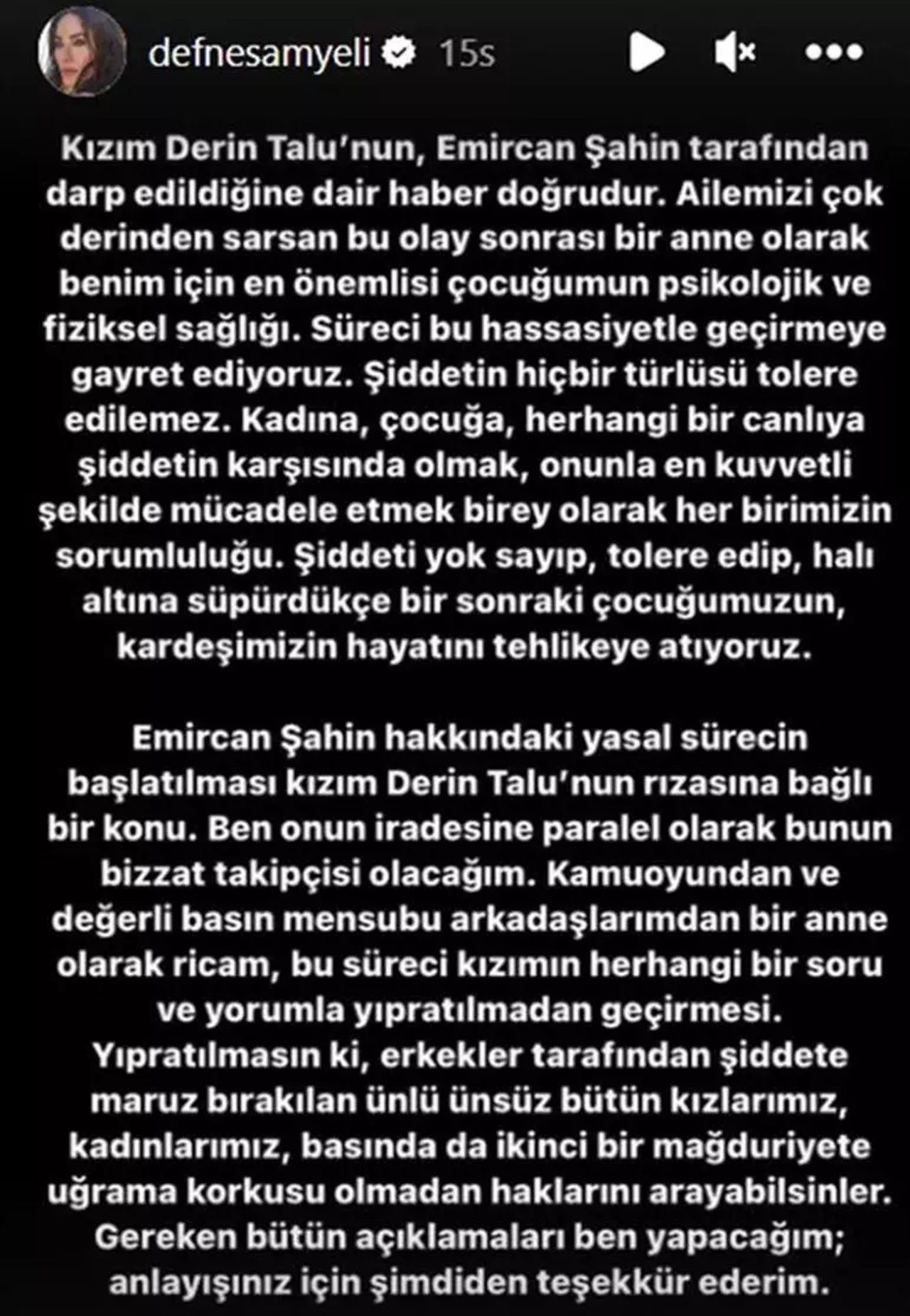 Derin Talu'ya yöneltilen 'şiddet' sorusu üzerine ablası Deren Talu'dan dikkat çeken çıkış