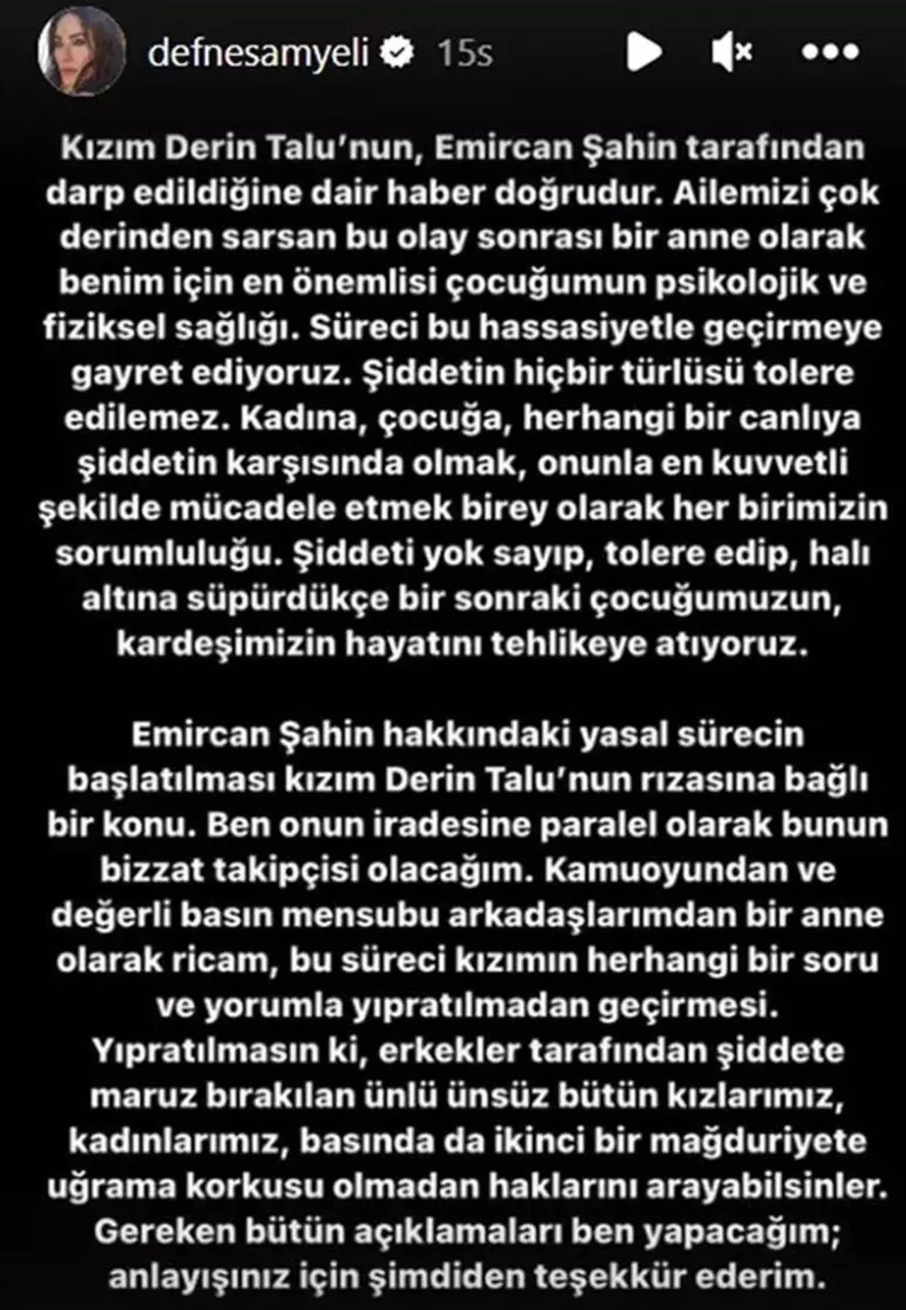 Derin Talu'ya yöneltilen 'şiddet' sorusu üzerine ablası Deren Talu'dan dikkat çeken çıkış