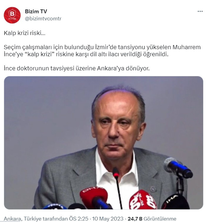 Muharrem İnce'nin sağlık durumu nasıl?