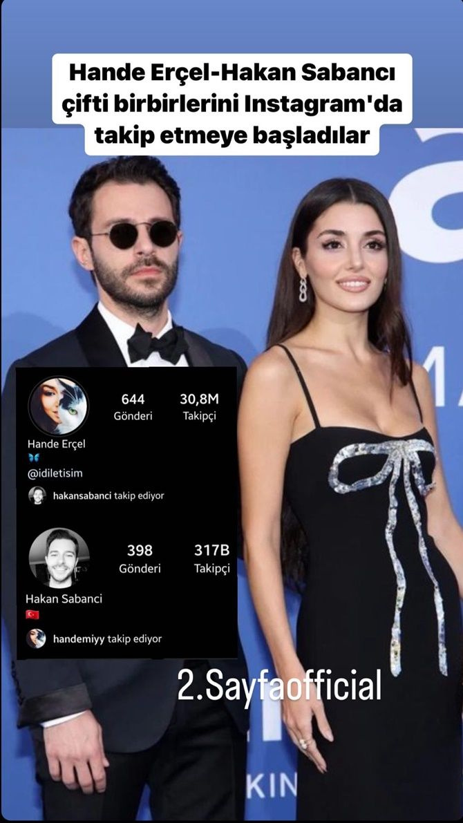 Hande Erçel ile Hakan Sabancı'dan sosyal medya hamlesi!