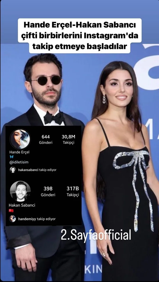 Hande Erçel ile Hakan Sabancı'dan sosyal medya hamlesi!