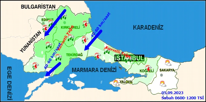 Meteorolojiden İstanbul için kuvvetli yağış ve fırtına uyarısı!