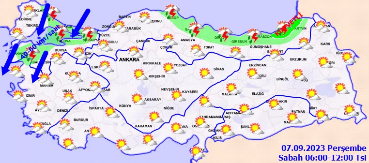Meteorolojiden 11 kent için kuvvetli yağış uyarısı! O bölgede fırtınaya dikkat