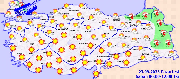 Meteorolojiden birçok kent için sağanak ve fırtına uyarısı!