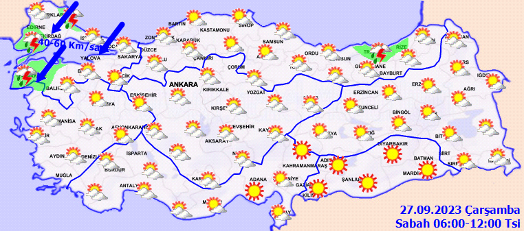 Meteorolojiden birçok kent için sağanak yağış uyarısı! Marmara ve Ege'de fırtınaya dikkat