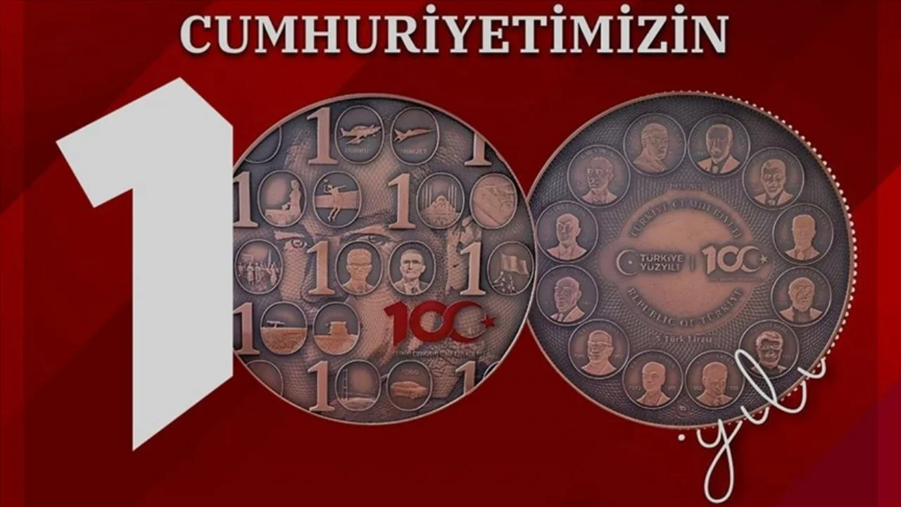 100 milyon adet basıldı! Darphane'den Cumhuriyet'in 100. yılına özel hatıra parası