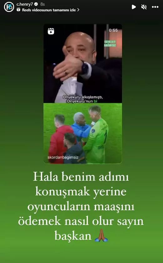 Murat Sancak ile Henry Onyekuru arasında gerilim devam ediyor! Başkandan şok cevap: "Şeref yoksunu, hadsiz, nankör..."