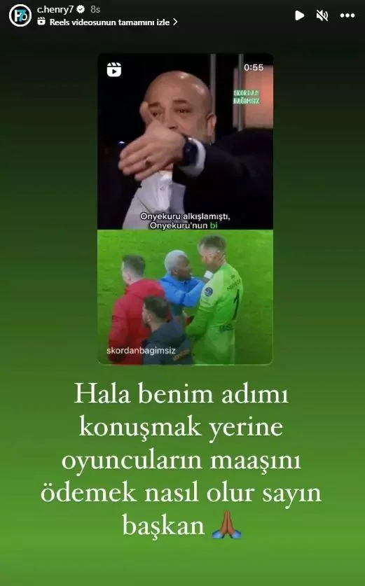 Murat Sancak ile Henry Onyekuru arasında gerilim devam ediyor! Başkandan şok cevap: "Şeref yoksunu, hadsiz, nankör..."